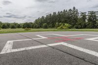 Road in Ontario, Canada with Lush Green Landscape