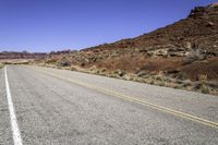 Road through Red Rocks in Hite, Lake Powell, Utah, USA