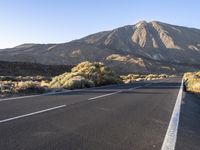 Road in the Rural Landscape of Tenerife, Spain