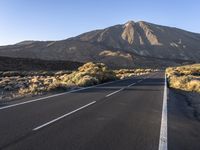 Road in the Rural Landscape of Tenerife, Spain