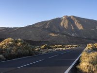 Road in the Rural Landscape of Tenerife, Spain