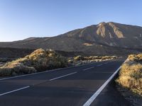 Road in the Rural Landscape of Tenerife, Spain