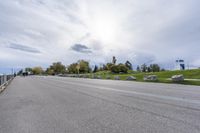 Road in Suburban Toronto with Grey Sky