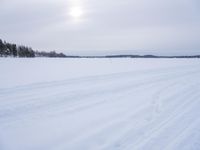 Winter Road in Sweden