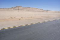 Endless Road through African Desert Landscape