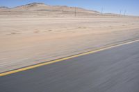 Endless Road through African Desert Landscape