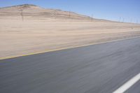 Endless Road through African Desert Landscape