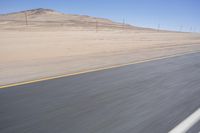 Endless Road through African Desert Landscape