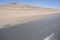 Endless Road through African Desert Landscape