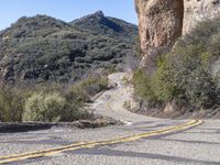 Road Through California Mountains