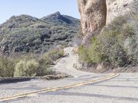 Road Through California Mountains