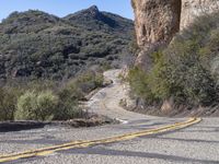 Road Through California Mountains