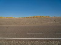 Road through Holland's Coastal Landscape - Stock Photo