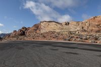 Road through Nevada Desert Landscape