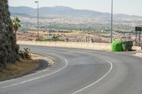 Road Through Rural Landscape in Granada, Spain