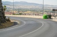 Road Through Rural Landscape in Granada, Spain