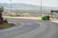 Road Through Rural Landscape in Granada, Spain