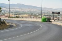 Road Through Rural Landscape in Granada, Spain