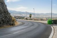 Road Through Rural Landscape in Granada, Spain