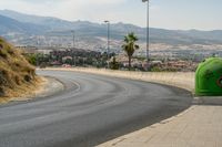 Road Through Rural Landscape in Granada, Spain