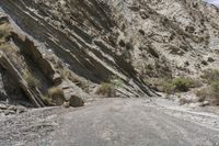 Road through Tabernas desert in Spain