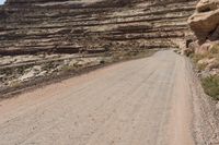 Road Through Utah: Bedrock Cliffs and Outcrops