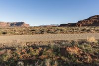 Road Through Utah Wilderness: Mountain Landforms and Vegetation