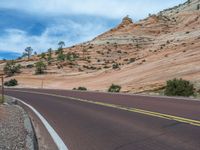 Road Through Zion National Park, USA: Exploring Nature's Beauty