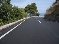 Road Travel in Spain: Ocean View