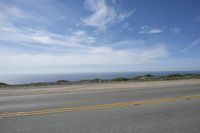 Road trip along the Pacific Coast Highway at dawn