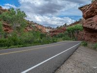 Road in Utah: Asphalt and Stunning Landscape