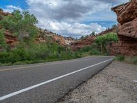 Road in Utah: Asphalt and Stunning Landscape