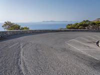 Road with Ocean View in Mallorca, Spain