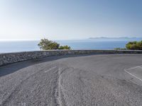 Road with Ocean View in Mallorca, Spain