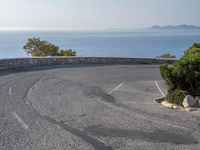 Road with Ocean View in Mallorca, Spain