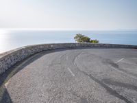 Road with Ocean View in Mallorca, Spain