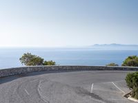 Road with Ocean View in Mallorca, Spain