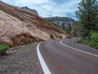 Road Through Zion National Park, USA: Journey Amongst Majestic Mountains