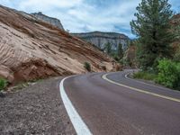 Road Through Zion National Park, USA: Journey Amongst Majestic Mountains