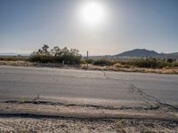 Roads of California: Desert Terrain Under a Clear Sky