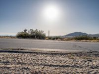 Roads of California: Desert Terrain Under a Clear Sky