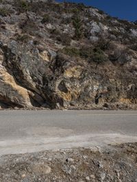 Rugged Rock Formation along Coastal Road in Shangri-La, Yunnan, China