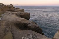 Rock Formation on a Headland Cliff: A Smooth Surface