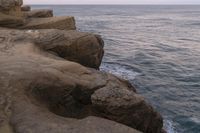 Rock Formation on a Headland Cliff: A Smooth Surface