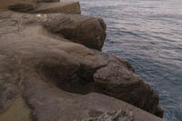 Rock Formation on a Headland Cliff: A Smooth Surface