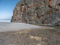 Rock Wall Beach in the Balearic Islands