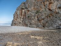 Rock Wall Beach in the Balearic Islands