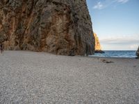 Rock Wall Beach Canyon with Ocean View in Majorca