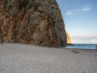 Rock Wall Beach Canyon with Ocean View in Majorca