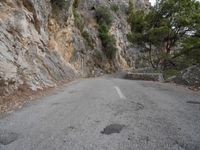 Rock Wall Landscape in Mallorca, Spain